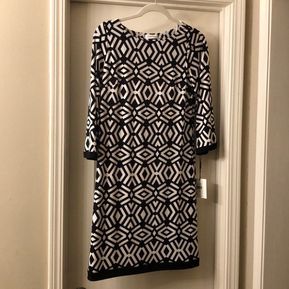 Calvin Klein Geometric Print Dress